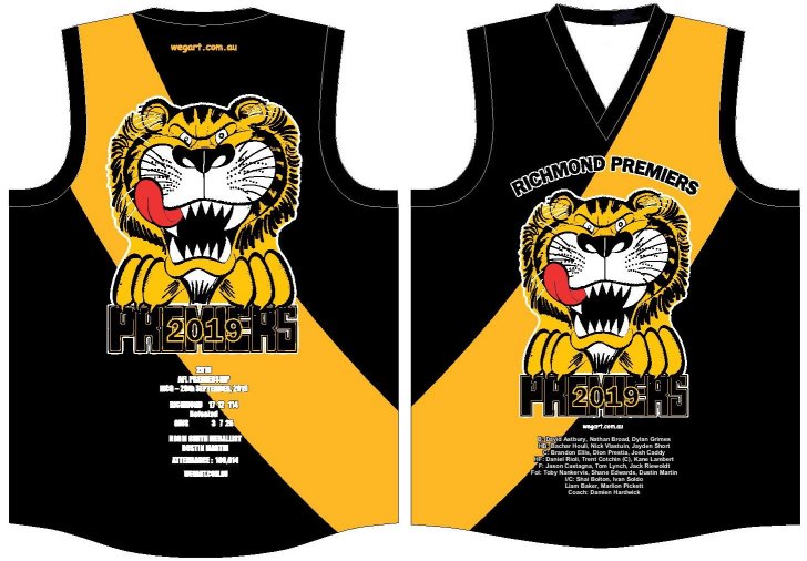 Tigers 2019 Premiership Jumper